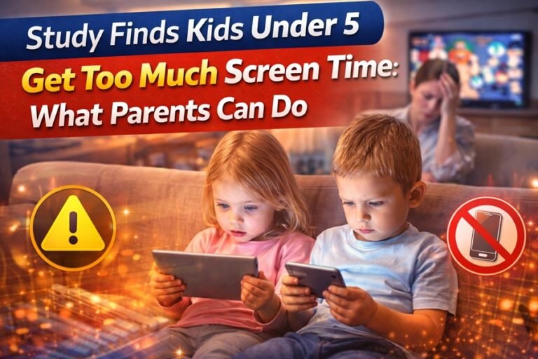 Study Finds Kids Under 5 Get Too Much Screen Time