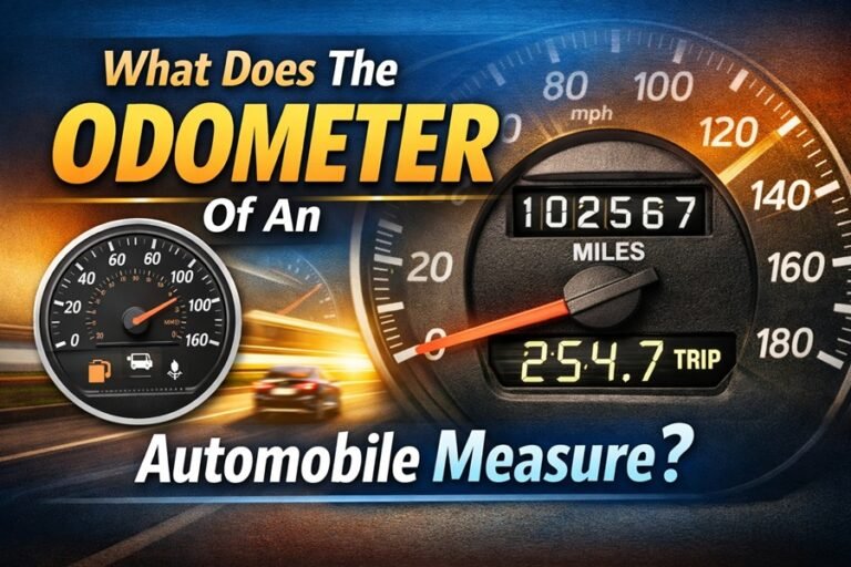 What Does The Odometer Of An Automobile Measure​