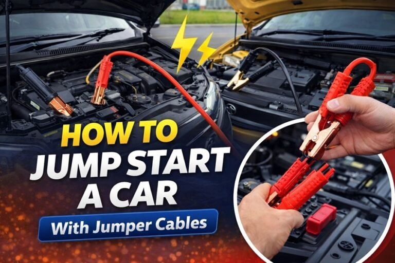 how to jump start a car with cables
