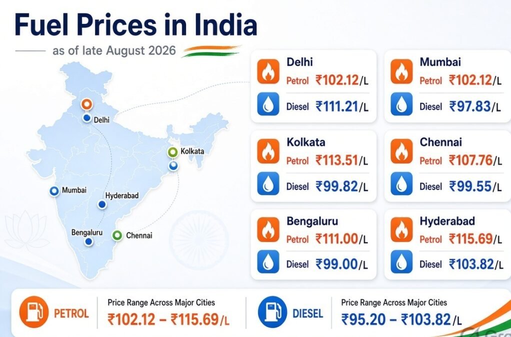 Fuel Prices in India: Petrol, Diesel and CNG Rates, Factors and Running Costs Fuel Prices in India